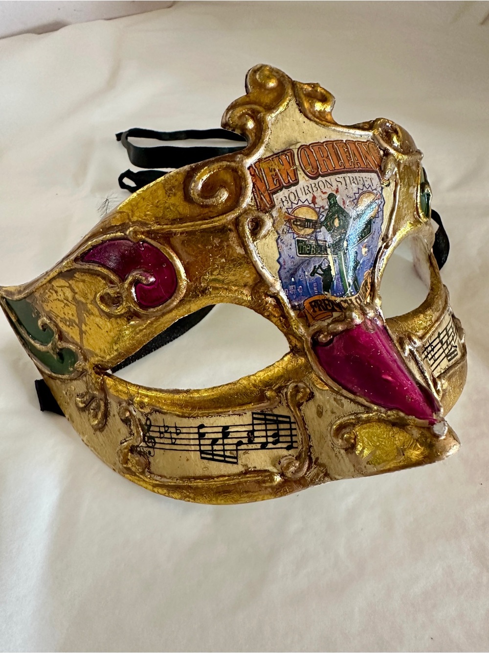 Venetian Style Masquerade New Orleans Mardi Gras Face Mask